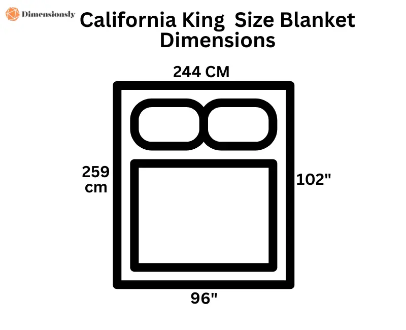 California King Size Blanket Dimensions