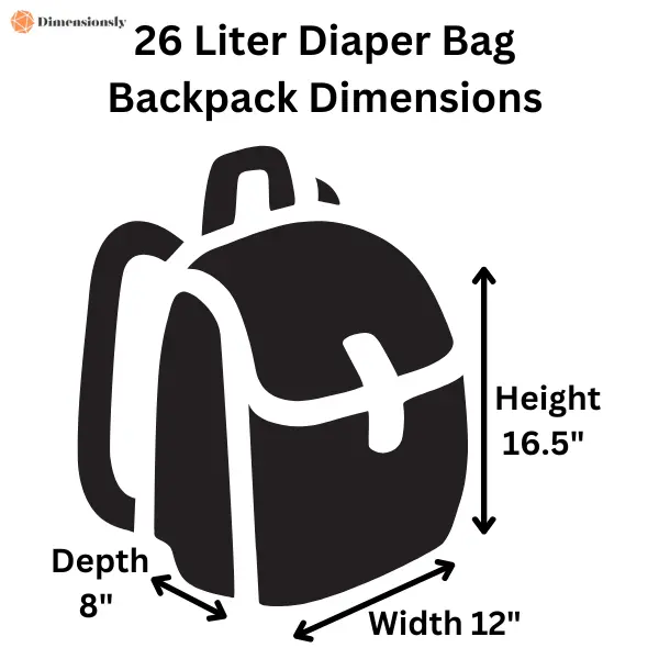 Diaper Bag Backpack Dimensions