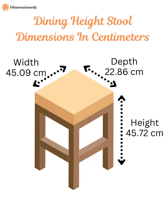 Dining Height Stool Dimensions In Centimeters