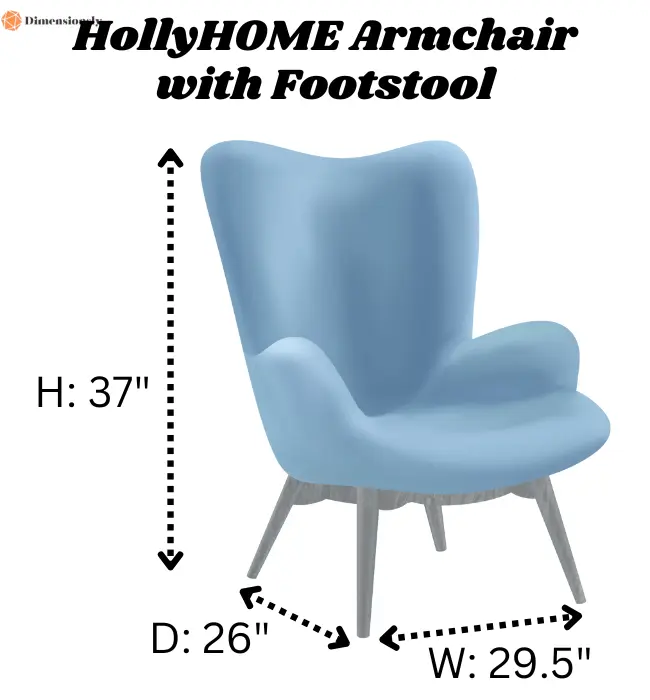 HollyHOME Armchair with Footstool