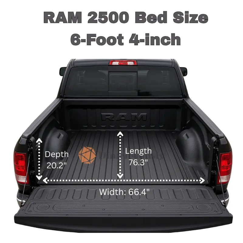 RAM 2500 Bed Size 6-Foot 4-inch