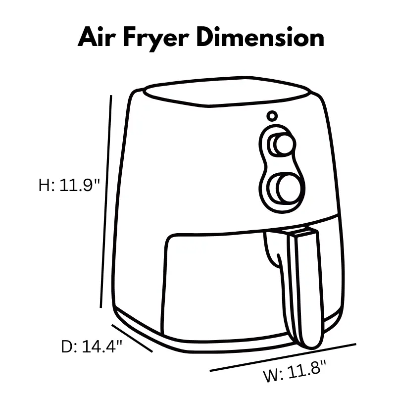 Air Fryer Dimensions