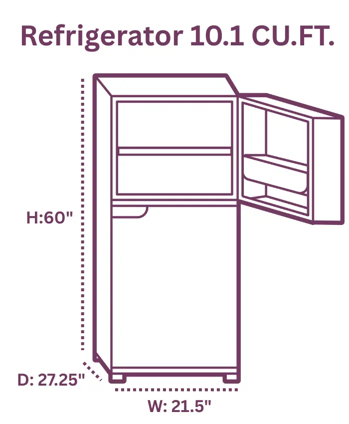 Refrigerator 10.1 CU.FT.